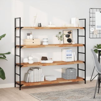 vidaXL Schweberegal 120x30x4 cm Massivholz Akazie Ölbehandelt 3279619