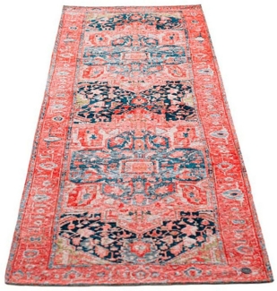 TOM TAILOR HOME Teppich Funky Orient Heriz, rechteckig, Höhe: 5 mm, Kurzflor, Orient-Optik, Vintage Design, mit Bordüre, auch als Läufer