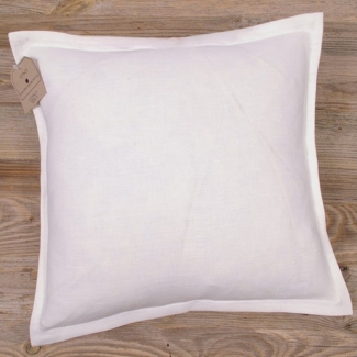 matches21 HOME & HOBBY Kissenbezüge Kissen-Bezug 40x40 cm Landhaus-Stil weiß Baumwolle-Mix, (1 Stück), Wohnzimmer Kissen-Hülle als Deko-Kissen Zier-Kissen Sofa-Kissen