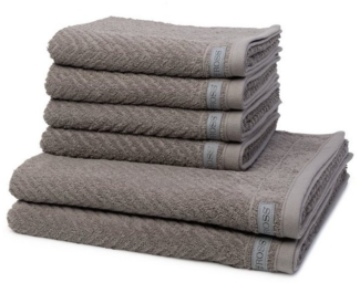 Ross Smart 6 tlg. Frottier-Set - 4 X Handtuch (50 X 100cm), 2 X Duschtuch (70 X 140cm) - 520 g/m2 - Flanell