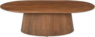 SIT Couchtisch MANGO NATURAL, mit Sockelfuß im Lamellendesign