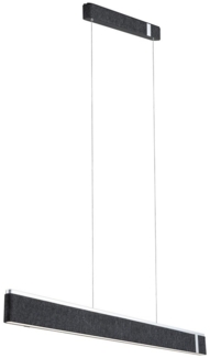 Paulmann 79985 LED Pendelleuchte Jagun 3-Step-Dim 2700K 2000lm Filz anthrazit