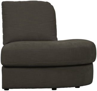 Modulsofa Family 1-Seat Eck-Element Rund Rechts, Anthrazit