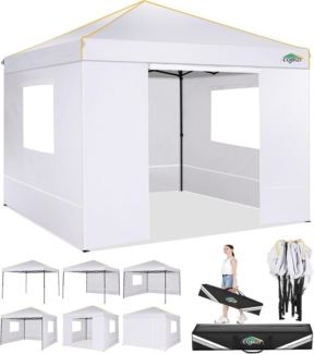 COBIZI Pavillon 3x3 Wasserdicht Stabil Faltpavillon Pop Up Partyzelt Strand