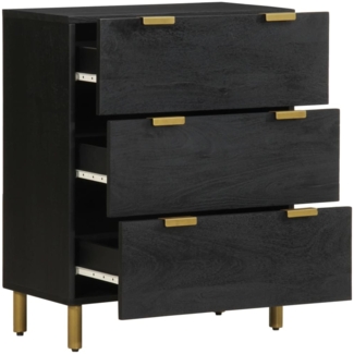 vidaXL Sideboard Schwarz 60x33x75 cm Holzwerkstoff 4017651