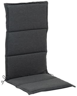 GO-DE Hochlehnerauflage WAKA, 48 x 120 cm, Anthrazit, Polyester, (1 St), für Hochlehner-Stühle