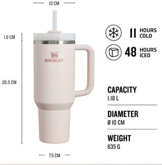 Stanley The Quencher H2. O FlowState? Tumbler 1.18L Rose Quartz 2.0