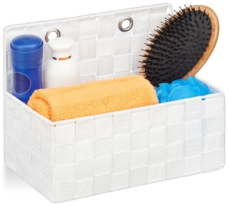 2 x Aufbewahrungskorb hängend weiß