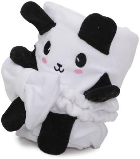 Moni Babydecke Plushy, Größe 100 x 75 cm, Polarfleece, 3D-Optik, ab Geburt weiß