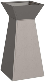 vidaXL Säulen Pflanzer Silber 35 x 35 x 73 cm 873850