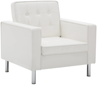 vidaXL Sessel Weiß Kunstleder [247019]