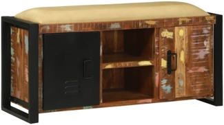 vidaXL Bankschrank Mehrfarbig 100 x 35 x 50 cm Massivholz Altholz 4013618