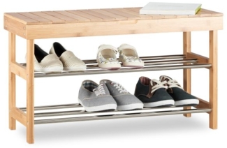 Bambus Schuhregal mit Sitzfläche
