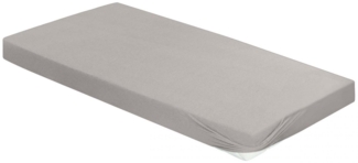 Irisette Vesuv Kuschel Jersey Spannbetttuch Bettlaken 90 x 190 cm - 100 x 200 cm 11 silber