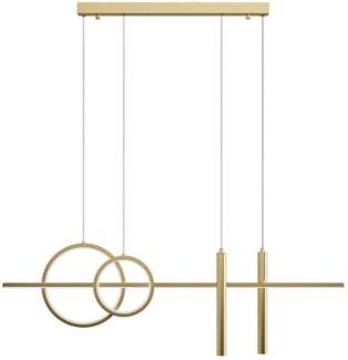 doporro LED Pendelleuchte Hängeleuchte LED Kronleuchter Höhenverstellbar mit 3 Farbtemperaturen