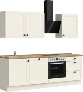 nobilia® Küchenzeile "Cascada II", vormontiert, Breite 240 cm, Ausrichtung wählbar, wahlw. mit E-Geräten