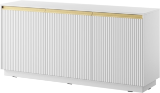 AX LIVING Sideboard Modern Lirio K154 154 cm breit, stilvoll, weiß