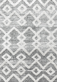 Hochflor Teppich Pepe Läufer - 60x110 cm - Grau