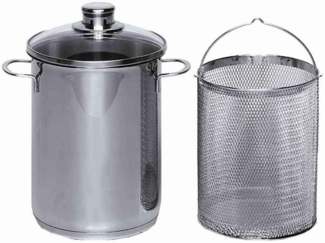 Edelstahl Spargeltopf 4,0 Liter / Karl Krüger / Spargel-Topf / Spargel Topf