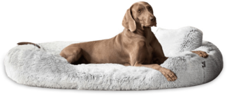 PAMELA SHAGGY Orthopädisches Hundebett - 175x115cm, 20 Weißgrau
