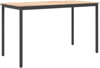 vidaXL Bartisch Natur 110 x 55 x 105 cm Massives Kiefernholz 892811