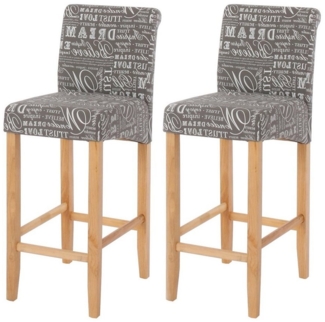 MCW Barhocker MCW-C33-2 (Set, 2er), Stylisher Barhocker im Retro-Look