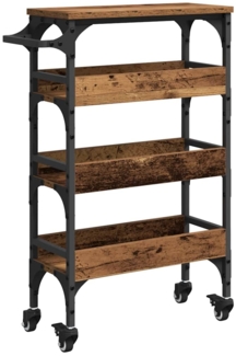 vidaXL Küchentrolley Altholz 53 x 20 x 76 cm Holzwerkstoff 883022
