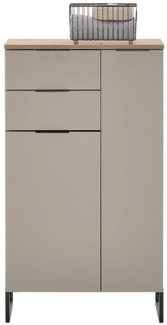 Seitenschrank Djerba / Denver , Holzwerkstoff , Beige, Holzfarben , 60 x 106 x 32 cm