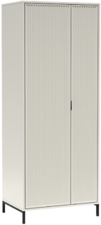 AX LIVING Kleidung Schrank Berlinette 11 beige Kleiderschrank 80 cm
