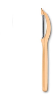 Victorinox | Universalschäler | ergonomischer Griff | rostfreier Edelstahl | spülmaschinenfest | Farbe: Hellorange | ideal für Obst und Gemüse