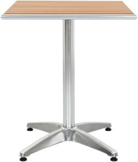 vidaXL Tisch Silber Aluminium und Kunststoff 44801
