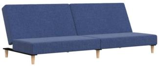 vidaXL Tagesbett 2-Sitzer Blau Stoff [337280]