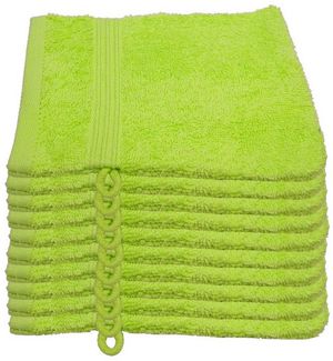 Julie Julsen Waschhandschuh 10-Waschhandschuh-Limette-Waschhandschuh 15 x 21 cm (10-tlg)