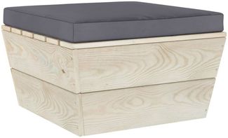 vidaXL Palettenkissen Anthrazit 60x60x6 cm Oxford-Gewebe 315076