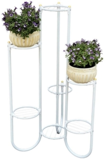 DanDiBo Blumentreppe Metall Weiß 93922 Pflanzenentreppe 101 cm Blumenregal Pflanzenständer Blumenständer