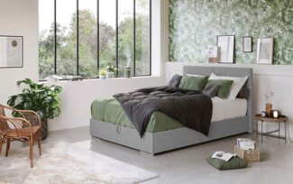 COTTA Boxspringbett Tom mit Bettkasten, Topper und Zierkissen, Bestseller, Unser Dauertiefpreis