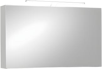 Badmöbel Spiegelschrank 110 cm Deluxe Hochglanz weiß LUGANO 136763738