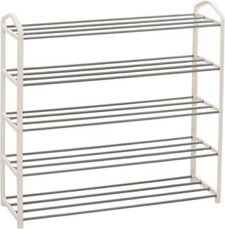 Woltu Schuhregal, 1-tlg, mit 5 Ablagen für 20 Paare Schuhe,XXL Ständer Regale