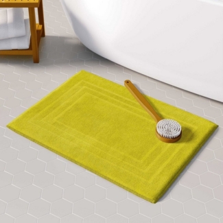 CLASS HOME COLLECTION Duschmatte 2er-Pack Frottee Duschvorleger 50x70 cm, frottee, weich, anschmiegsam, saugfähig, strapazierfähig, beidseitig nutzbar, rutschfest, flauschig, Schnelltrocknend, Hautfreundlich, Farbbeständig, Baumwolle, rechteck, 50x70 cm