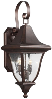 Außenleuchte, Wandlampe, ALU-Guss, Bronze, H 67,3 cm