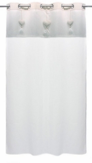 Dekoschal Herzhänger Vorhang Gardine Schal Vorhänge Dekoschal Fenster Deko