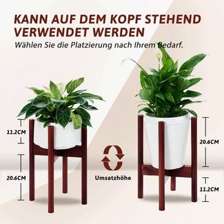 Bamworld Blumenständer Blumenhocker, Pflanzenhocker, Höhenverstellbar & Kippsicher (1 St), für verschiedene Blumentöpfe, höhe 37 cm