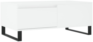 Couchtisch, Sofatisch Weiß 90x50x36,5 cm Holzwerkstoff