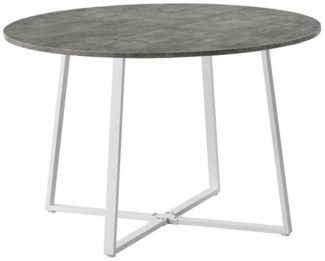 B&D home Esstisch NOA, Metallgestell schwarz oder weiß, rund, 110x110cm, platzsparend