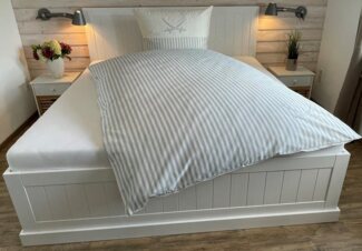 Sansibar Sylt Bettwäsche Bettwäsche Sansibar „Lighthouse“ Wendebettwäsche (2 tlg), Baumwolle, 2 teilig, mit hochwertigem Sansibar Säbel Druck