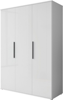 INOSIGN Kleiderschrank LAGOS Wäscheschrank, Garderobe, schwarze Griffe, Made in Europe Moderner Drehtürenschrank, FSC-zertifiziert, melaminbeschichtet