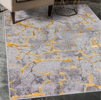 Mazovia Designteppich Modern Teppich für Wohnzimmer, Schlafzimmer, Esszimmer, 80 x 150 cm, Kurzflor, Abstrakt