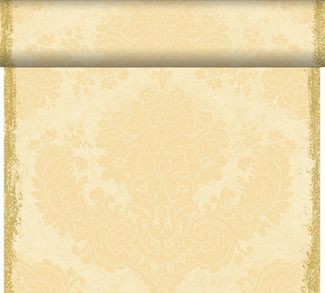 Duni Tischläufer 1 Dunicel® Tete-á-Tete, Royal cream, 0,4x24 m, 183401
