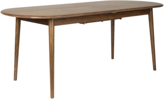 Esstisch TWIST OVAL von ZUIVER 180x90 ausziehbar Walnuss furniert