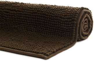 liebling Badematte, Fußbodenheizung geeignet, Polyester, rechteckig, Antirutsch-Beschichtung, sehr Saugfähig, Größe: 50x70 cm, mocca
